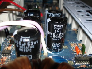 The curse of bulgy capacitors strikes another electrical item
